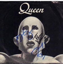 Queen Signed 45 RPM Freddie