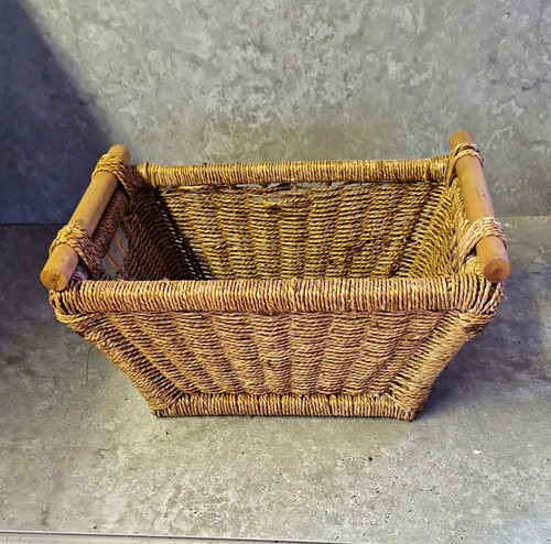 Woven wicker storage - woven, basket