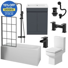 Complete Bathroom Suite Black