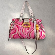 Vtg Y2K Guess Pink Metallic