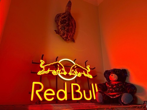 Red bull neon sign led - red, tube