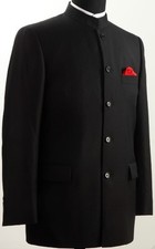 MENS BLACK/NAVY BLUE NEHRU