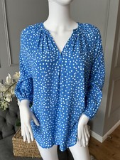 John Lewis Top blue white