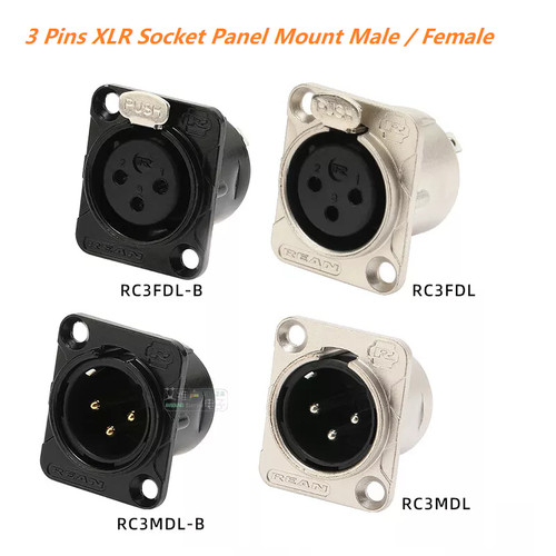 Xlr female male - female, 3-pole