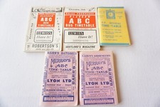 1956 - 1965 ABC Glasgow Edinburgh Murrays Scotland Railway Bus Timetable x5