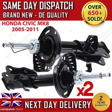 HONDA CIVIC MK8 2005-2011 FRONT SHOCK ABSORBERS SHOCKS SUSPENSION STRUTS PAIR X2