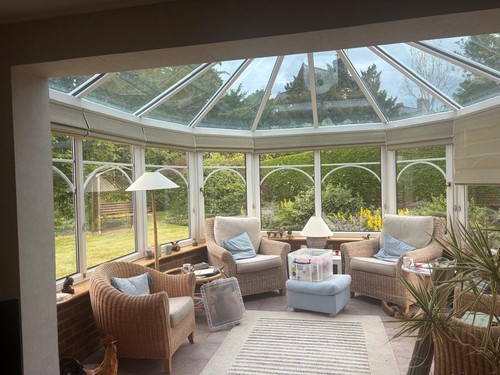 Rattan conservatory blinds - conservatory,