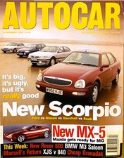 AUTOCAR MAGAZINE 15-FEB-95 -