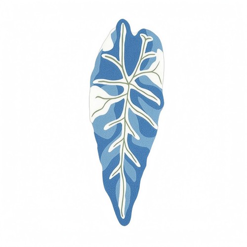 Leaf shaped rug 160 - leaf-shaped, cm