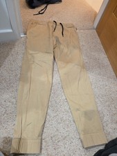 Hollister Skinny Joggers Sand/Beige  Mens Medium