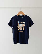 Custom Train Birthday T-shirt | Boys Girls Railway Engine Personalised Top