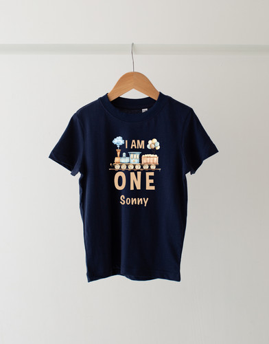 Custom train birthday shirt - custom,