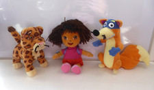 Dora the Explorer & Swiper the Fox & Baby Jaguar TY Plush Toys Go Diego Go RARE
