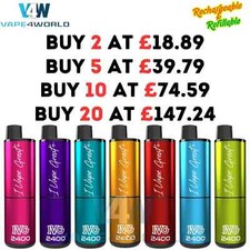 IVG 2400 4 in 1 Vape Prefilled Pod Kit 20mg | Rechargeable | 2400 Puffs | E-Cig