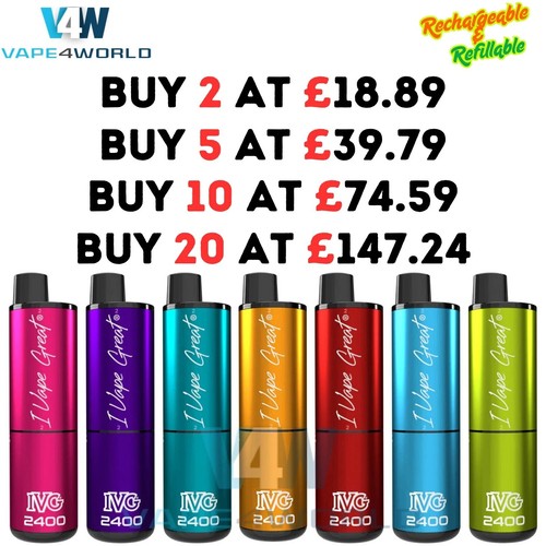 Ivg 2400 vape prefilled - ivg, in