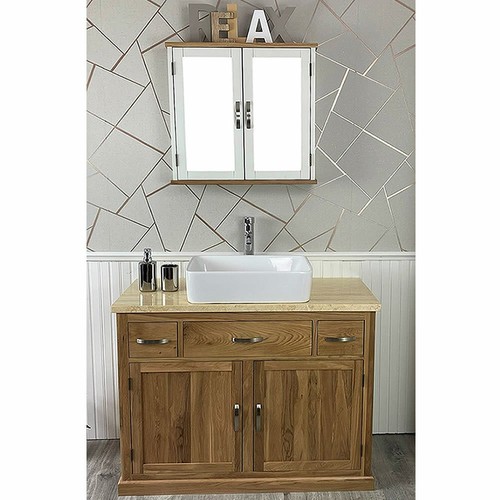 Bathroom vanity solid oak - |,