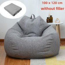 100*120cm Extra Large Bean Bag Chairs Sofa Cover Indoor Lazy Lounger For Adults