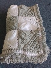 Babies Pram blanket grey and