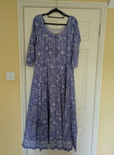 ANOKHI Cotton Dress Hand Block