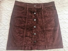 Next Brown Midi Skirt Size 10