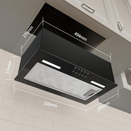 52cm integrated cooker hood - 52cm,