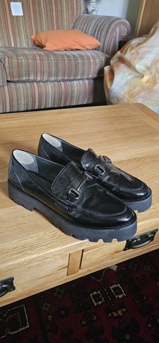 Black loafers ladies - flat, slip