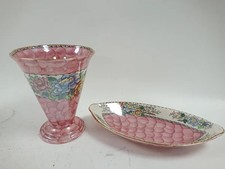 Vintage Maling Peony Rose Pink