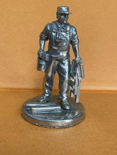 English Miniatures Decorator Fine Art Sculpture Tradesman Pewter Vintage