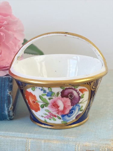 Antique coalport miniature pot - miniature,