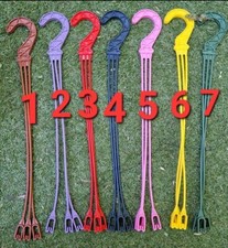 5 x COLOURED  HANGING BASKET