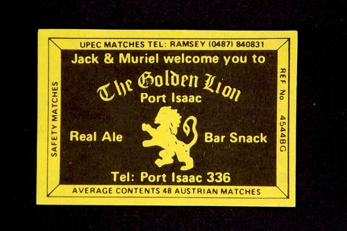 Matchbox label pub - matchbox,