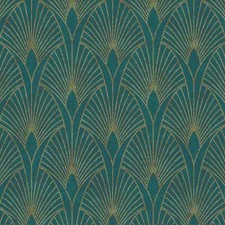 Art Deco Fan A.S Creation Teal