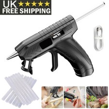 Professional Cordless Hot Melt Glue Gun with Sticks DIY Hand Craft Art Tool UK