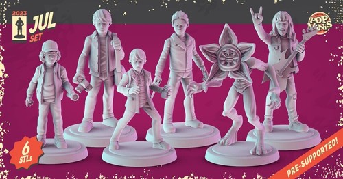 Stranger things miniature set - things,