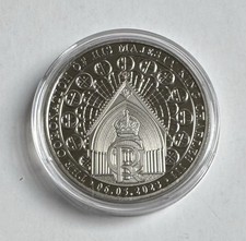 2023 Silver-Plated Half Crown. Gibraltar. Coronation Of King Charles III.