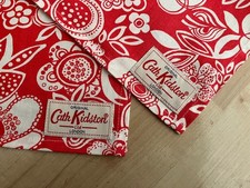 2 x Cath Kidston Red Floral Print Tea Towel Brand New, no  Tags 100% Cotton NEW 