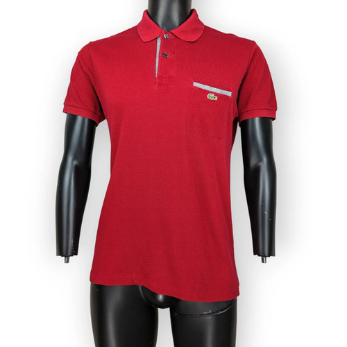 Lacoste red polo shirt - red,