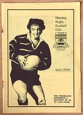 1980 MAESTEG v NEWPORT programme - Schweppes WRU Cup 3rd Round