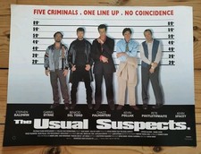 The Usual Suspects Original Cinema Mini Quad Film Poster - Kevin Spacey
