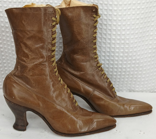Antique women lace boots - antique, women's