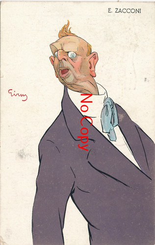 Postcard cartoon ermete - postcard,