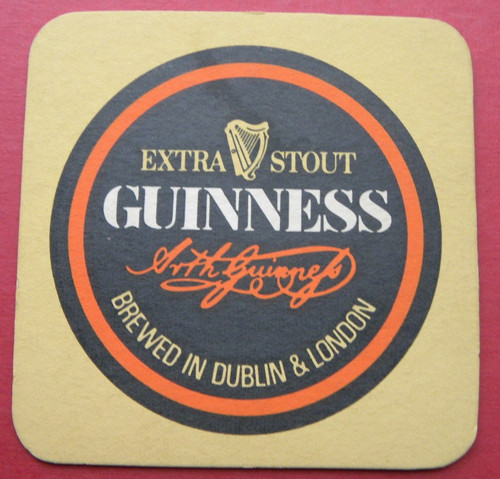 Guinness beer mat - beer,