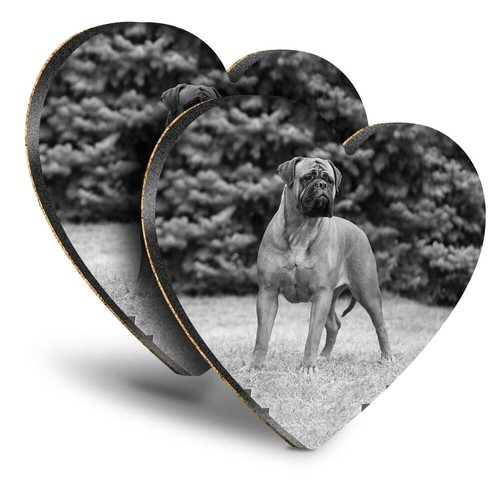 Heart mdf coasters bw - coasters,