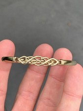 9ct Gold Celtic Bracelet, Vintage 9k 375  Heavy 4.7g