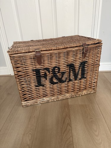 Large empty wicker - f&m,
