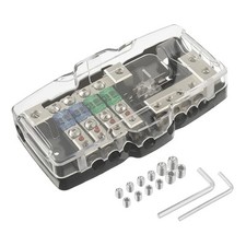 Car Audio Distribution Block Fuse Holder 4 Way MIDI Mini-ANL Fuse Block 0/4 G...