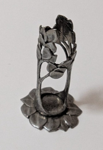 Art nouveau miniature pewter - art,
