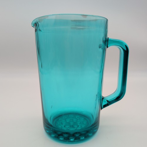 Turquoise glass water jug - turquoise,