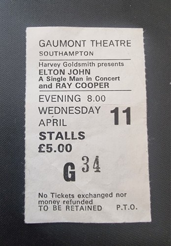 Elton john concert ticket - elton,