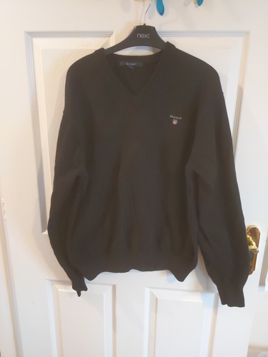 Gant mens black cotton - gant, v-neck
